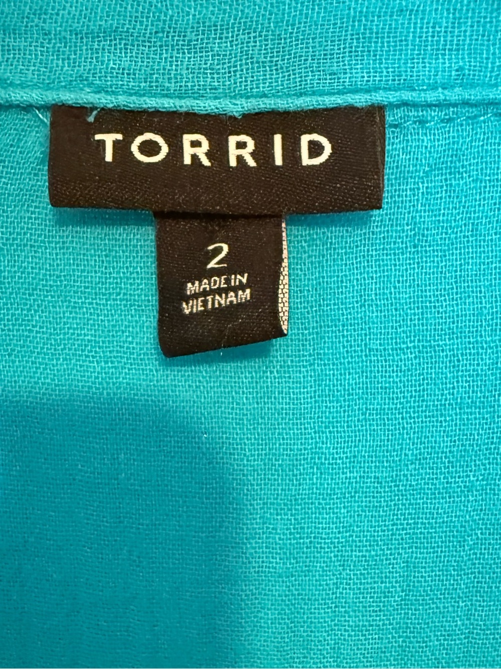 Torrid Dolman Sleeve Soft Gauze Button Up Short Sleeve Top Turquoise Size 2X - Picture 8 of 11
